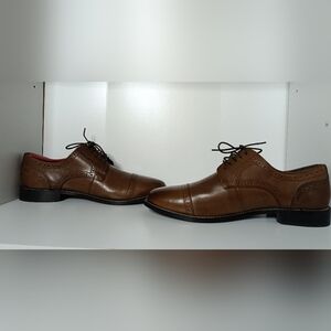 NEW Nunn Bush Norcross Comfort Gel Brown  Oxford Men's Shoes Size 11 W 84526 221